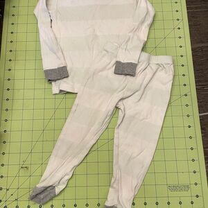 Kids White and Gray Pajama Set